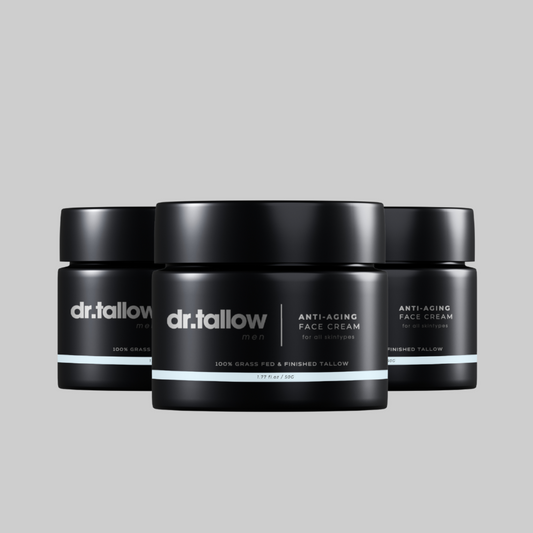 3-PACK | Anti-Aging Tallow Face Cream Men