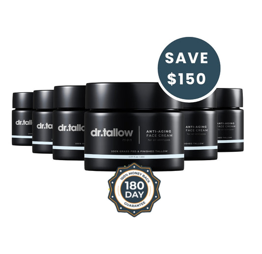 6-PACK | Anti-Aging Tallow Face Cream Men