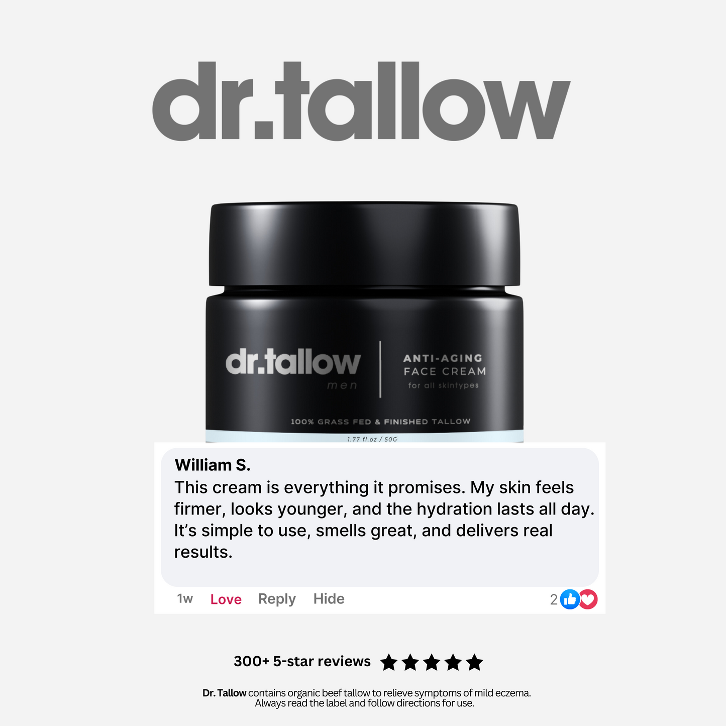 Anti-Aging Tallow Face Cream Men